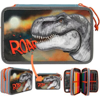 Dino World Astuccio Triple Roar (011756) Multicolor One Size Dino World Astuccio Triple Roar (011756) Multicolor One Size