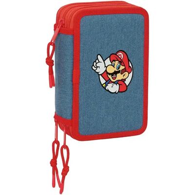 Safta Astuccio Triple Super Mario 37 Unità Multicolor One Size Safta Astuccio Triple Super Mario 37 Unità Multicolor One Size