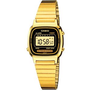 Casio Orologio Da Donna La670 Retro Vintage Yellow Gold / Lcd Black One Size Casio Orologio Da Donna La670 Retro Vintage Yellow Gold / Lcd Black One Size