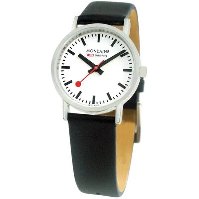 Camel Active Orologio Da Donna Sbb Classic White / Black Leather / Brushed 36 mm Camel Active Orologio Da Donna Sbb Classic White / Black Leather / Brushed 36 mm