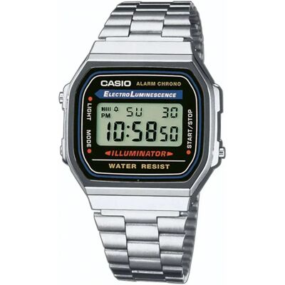 Casio Orologio Retro Vintage A168wa Silver One Size Casio Orologio Retro Vintage A168wa Silver One Size