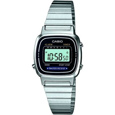 Casio Orologio Da Donna Retro Vintage La-670wea Silver One Size Casio Orologio Da Donna Retro Vintage La-670wea Silver One Size