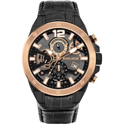 Police Orologio Pl.15711jsbr Black One Size Police Orologio Pl.15711jsbr Black One Size