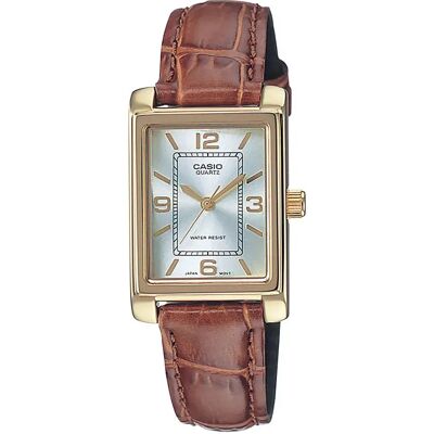 Casio Orologio Ltp123pgl7ae Golden / Brown / White One Size Casio Orologio Ltp123pgl7ae Golden / Brown / White One Size