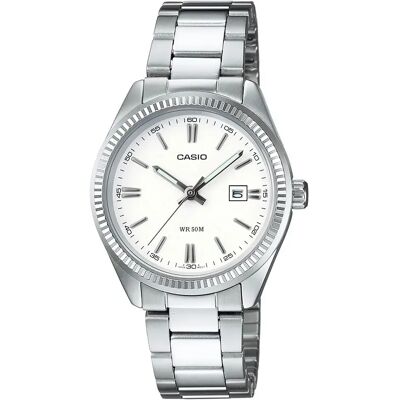 Casio Orologio Ltp1302pd7a1v Silver / Silver / White One Size Casio Orologio Ltp1302pd7a1v Silver / Silver / White One Size
