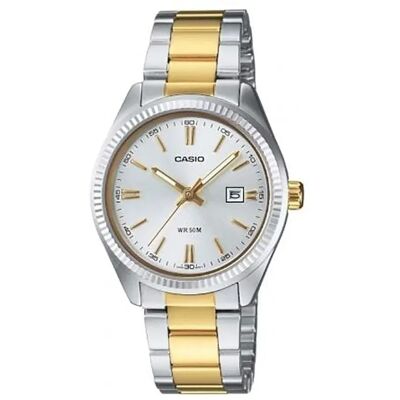 Casio Orologio Da Donna Ltp-1302psg-7aveg Silver / Gold One Size Casio Orologio Da Donna Ltp-1302psg-7aveg Silver / Gold One Size