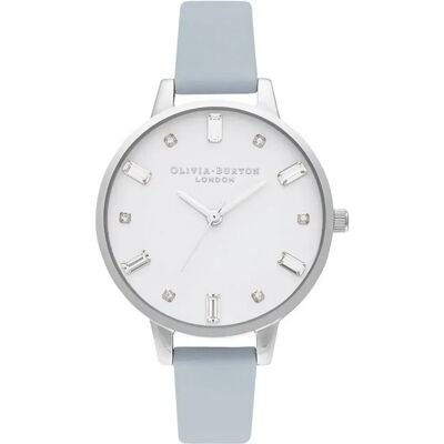 Olivia Burton Orologio Da Donna Ob16bj01 Silver / Blue / White One Size Olivia Burton Orologio Da Donna Ob16bj01 Silver / Blue / White One Size
