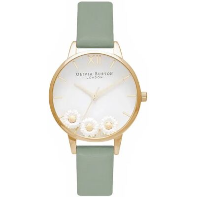 Olivia Burton Orologio Da Donna Ob16ch17 Golden / Green / White One Size Olivia Burton Orologio Da Donna Ob16ch17 Golden / Green / White One Size