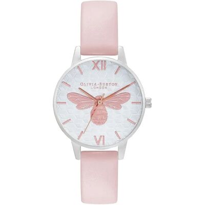 Olivia Burton Orologio Da Donna Ob16fb25 Silver / Pink / White One Size Olivia Burton Orologio Da Donna Ob16fb25 Silver / Pink / White One Size
