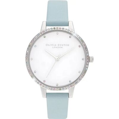 Olivia Burton Orologio Da Donna Ob16rb19 Silver / Blue / White One Size Olivia Burton Orologio Da Donna Ob16rb19 Silver / Blue / White One Size