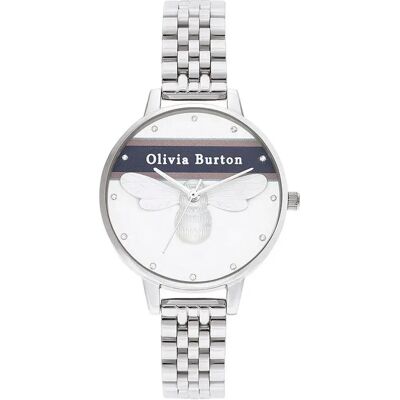 Olivia Burton Orologio Da Donna Ob16vs07 Silver / Silver / White One Size Olivia Burton Orologio Da Donna Ob16vs07 Silver / Silver / White One Size