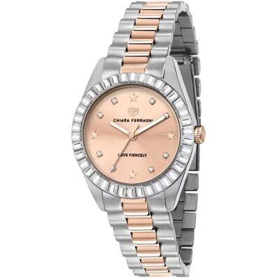 Chiara Ferragni Orologio Da Donna R195310050 Silver / Silver / Pink One Size Chiara Ferragni Orologio Da Donna R195310050 Silver / Silver / Pink One Size
