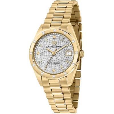 Chiara Ferragni Orologio Da Donna R1953100512 Golden / Golden / White One Size Chiara Ferragni Orologio Da Donna R1953100512 Golden / Golden / White One Size