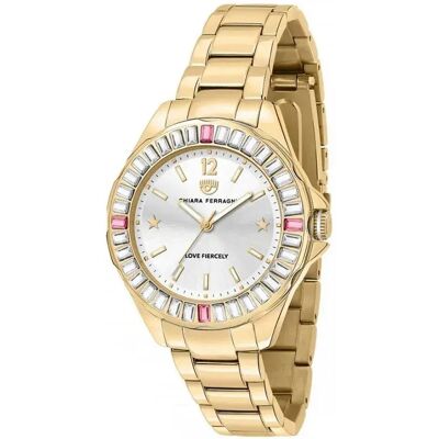 Chiara Ferragni Orologio Da Donna R1953101502 Golden / Golden / Silver One Size Chiara Ferragni Orologio Da Donna R1953101502 Golden / Golden / Silver One Size