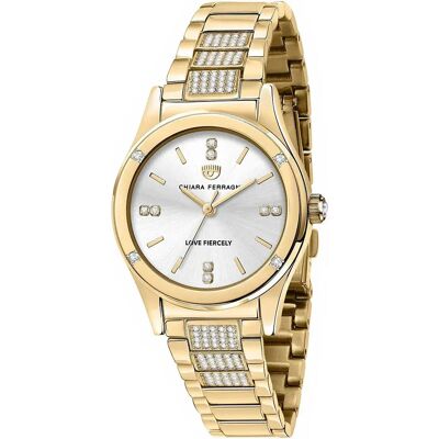 Chiara Ferragni Orologio Da Donna R1953102506 Golden / Golden / Silver One Size Chiara Ferragni Orologio Da Donna R1953102506 Golden / Golden / Silver One Size
