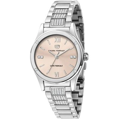 Chiara Ferragni Orologio Da Donna R1953102508 Silver / Silver / Pink One Size Chiara Ferragni Orologio Da Donna R1953102508 Silver / Silver / Pink One Size