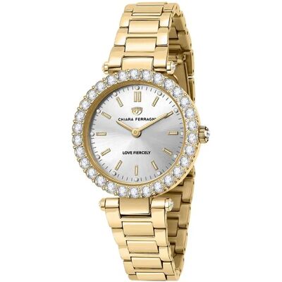 Chiara Ferragni Orologio Da Donna R1953103501 Golden / Golden / Silver One Size Chiara Ferragni Orologio Da Donna R1953103501 Golden / Golden / Silver One Size