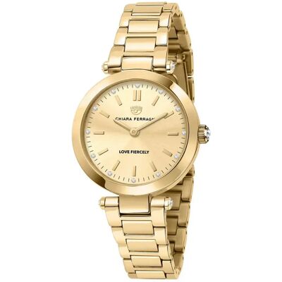 Chiara Ferragni Orologio Da Donna R195310350 Golden / Golden / Golden One Size Chiara Ferragni Orologio Da Donna R195310350 Golden / Golden / Golden One Size