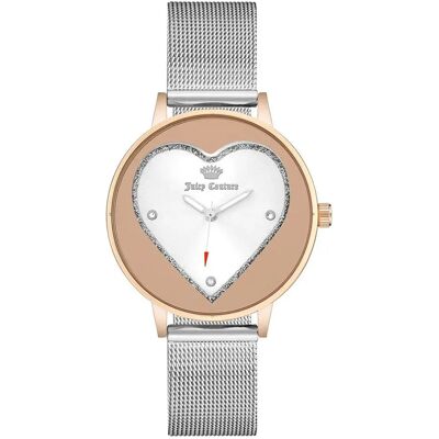 Juicy Couture Orologio Da Donna Jc121svrt Pink / Silver / Silver One Size Juicy Couture Orologio Da Donna Jc121svrt Pink / Silver / Silver One Size