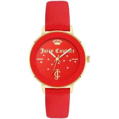 Juicy Couture Orologio Da Donna Jc126gprd Golden / Red / Red One Size Juicy Couture Orologio Da Donna Jc126gprd Golden / Red / Red One Size