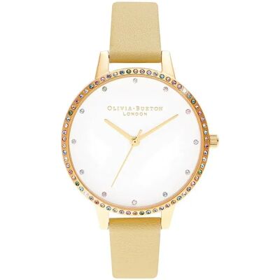 Olivia Burton Orologio Da Donna Ob16rb20 Golden / Yellow / White One Size Olivia Burton Orologio Da Donna Ob16rb20 Golden / Yellow / White One Size