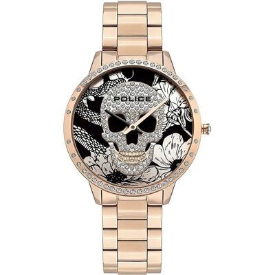 Police Orologio Da Donna Pl16067msr02m Black One Size Police Orologio Da Donna Pl16067msr02m Black One Size