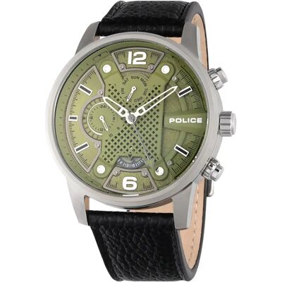 Police Orologio Pewjf2203305 Black / Green One Size Police Orologio Pewjf2203305 Black / Green One Size
