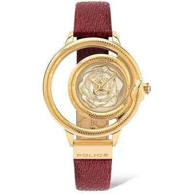 Police Orologio Da Donna Pewla2008302 Golden / Red / Golden One Size Police Orologio Da Donna Pewla2008302 Golden / Red / Golden One Size