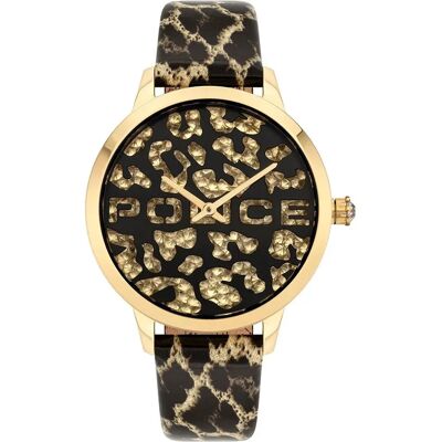 Police Orologio Da Donna Pl16028msg.02 Golden / Brown / Brown One Size Police Orologio Da Donna Pl16028msg.02 Golden / Brown / Brown One Size