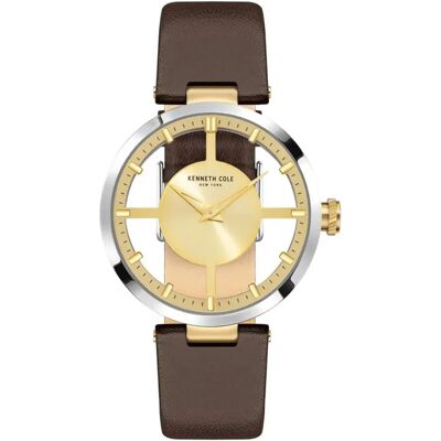 Kenneth Cole Orologio Da Donna 10022539a Brown / Gold One Size Kenneth Cole Orologio Da Donna 10022539a Brown / Gold One Size