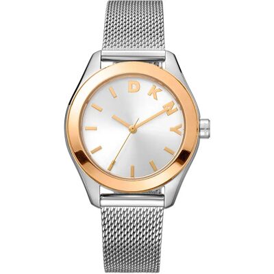 DKNY Orologio Da Donna Astoria Logo 3 Mm Silver Grey / Gold / Mineral One Size DKNY Orologio Da Donna Astoria Logo 3 Mm Silver Grey / Gold / Mineral One Size