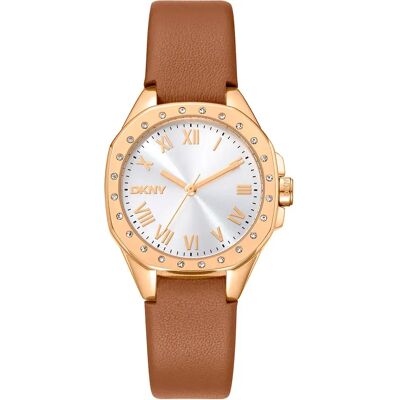 DKNY Orologio Da Donna Brooklyn Mini 30 Mm Brown / Silver Grey / Mineral One Size DKNY Orologio Da Donna Brooklyn Mini 30 Mm Brown / Silver Grey / Mineral One Size