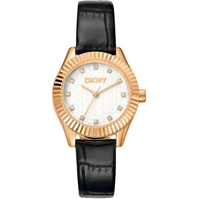 DKNY Orologio Da Donna Chambers Glitz 30 Mm Black / Silver Grey / Mineral One Size DKNY Orologio Da Donna Chambers Glitz 30 Mm Black / Silver Grey / Mineral One Size