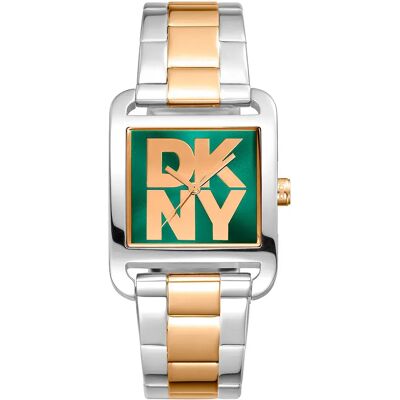 DKNY Orologio Da Donna City Maxi 29 Mm Silver Grey / Yellow Gold / Bottle Green / Mineral One Size DKNY Orologio Da Donna City Maxi 29 Mm Silver Grey / Yellow Gold / Bottle Green / Mineral One Size