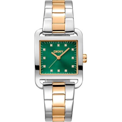 DKNY Orologio Da Donna City Midi 27 Mm Silver Grey / Yellow Gold / Bottle Green / Mineral One Size DKNY Orologio Da Donna City Midi 27 Mm Silver Grey / Yellow Gold / Bottle Green / Mineral One Size