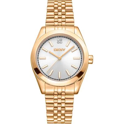 DKNY Orologio Da Donna Nolita Midi 32 Mm Yellow Gold / Silver Grey / Mineral One Size DKNY Orologio Da Donna Nolita Midi 32 Mm Yellow Gold / Silver Grey / Mineral One Size