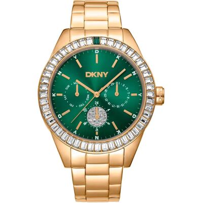 DKNY Orologio Da Donna Nolita Multi Glitz 0 Mm Yellow Gold / Bottle Green / Mineral One Size DKNY Orologio Da Donna Nolita Multi Glitz 0 Mm Yellow Gold / Bottle Green / Mineral One Size