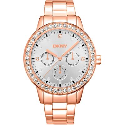 DKNY Orologio Da Donna Parsons Multi Glitz 0 Mm Rose Gold / Silver Grey / Mineral One Size DKNY Orologio Da Donna Parsons Multi Glitz 0 Mm Rose Gold / Silver Grey / Mineral One Size
