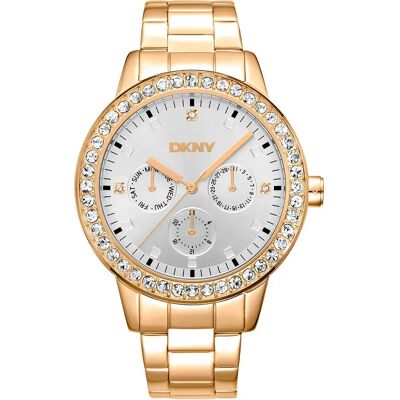 DKNY Orologio Da Donna Parsons Multi Glitz 0 Mm Yellow Gold / Silver Grey / Mineral One Size DKNY Orologio Da Donna Parsons Multi Glitz 0 Mm Yellow Gold / Silver Grey / Mineral One Size
