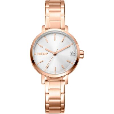 DKNY Orologio Da Donna Soho Glitz 30 Mm Rose Gold / Silver Grey / Mineral One Size DKNY Orologio Da Donna Soho Glitz 30 Mm Rose Gold / Silver Grey / Mineral One Size