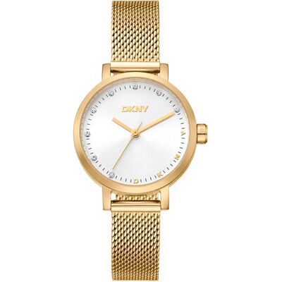 DKNY Orologio Da Donna Soho Mini 30 Mm Yellow Gold / Silver Grey / Mineral One Size DKNY Orologio Da Donna Soho Mini 30 Mm Yellow Gold / Silver Grey / Mineral One Size