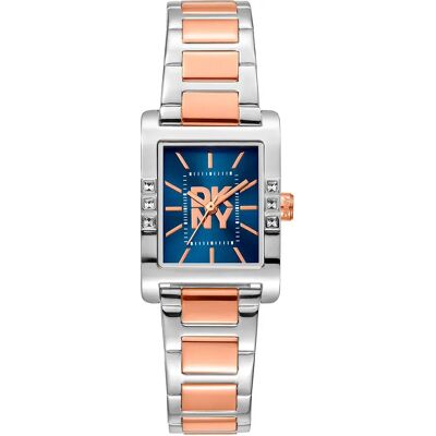 DKNY Orologio Da Donna Westside Glitz 22 Mm Silver Grey / Rose Gold / Night Blue / Mineral One Size DKNY Orologio Da Donna Westside Glitz 22 Mm Silver Grey / Rose Gold / Night Blue / Mineral One Size