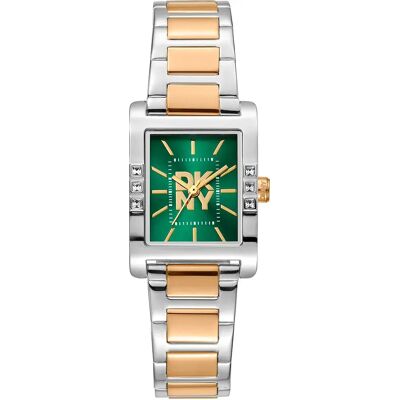 DKNY Orologio Da Donna Westside Glitz 22 Mm Silver Grey / Yellow Gold / Bottle Green / Mineral One Size DKNY Orologio Da Donna Westside Glitz 22 Mm Silver Grey / Yellow Gold / Bottle Green / Mineral One Size