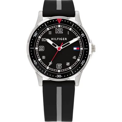 Tommy Hilfiger Orologio 172003 3 Mm Black / Black Silicone / Gray Line One Size Tommy Hilfiger Orologio 172003 3 Mm Black / Black Silicone / Gray Line One Size