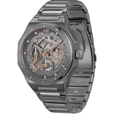 Hugo Orologio 1530378 5 Atm Mm Grey Logo / Matt Grey One Size Hugo Orologio 1530378 5 Atm Mm Grey Logo / Matt Grey One Size