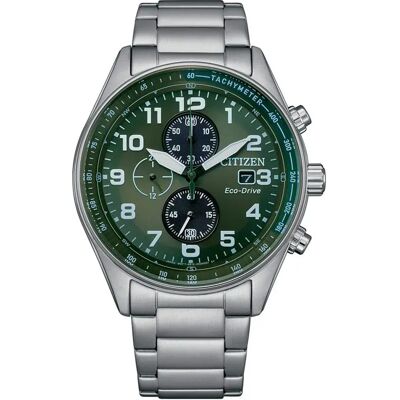 Citizen Orologio Ca0770-72x Grey / Green One Size Citizen Orologio Ca0770-72x Grey / Green One Size