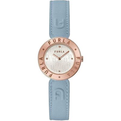 Furla Orologio Da Donna Ww0000006l3 Blue Leather / Grey One Size Furla Orologio Da Donna Ww0000006l3 Blue Leather / Grey One Size