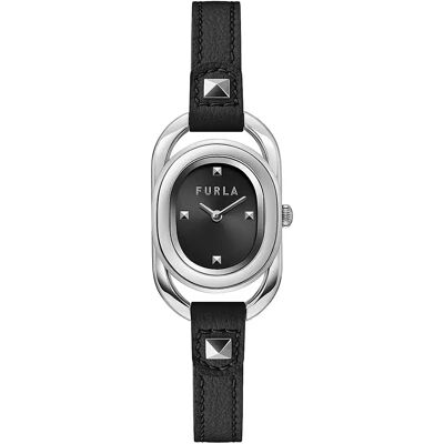 Furla Orologio Da Donna Ww00008001l1 Black Leather / Black One Size Furla Orologio Da Donna Ww00008001l1 Black Leather / Black One Size
