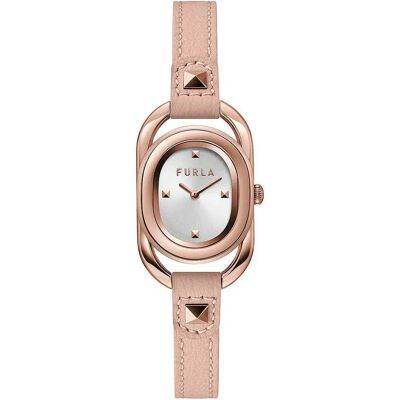 Furla Orologio Da Donna Ww00008003l3 Pink Leather / Grey One Size Furla Orologio Da Donna Ww00008003l3 Pink Leather / Grey One Size
