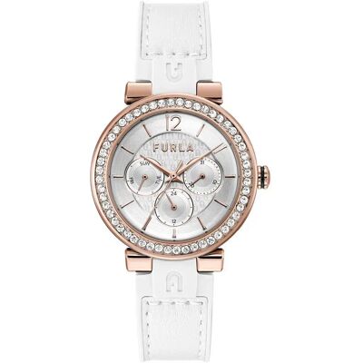 Furla Orologio Da Donna Ww00011003l3 White / Grey One Size Furla Orologio Da Donna Ww00011003l3 White / Grey One Size